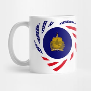 Vermont Murican Patriot Flag Series (Heart) Mug